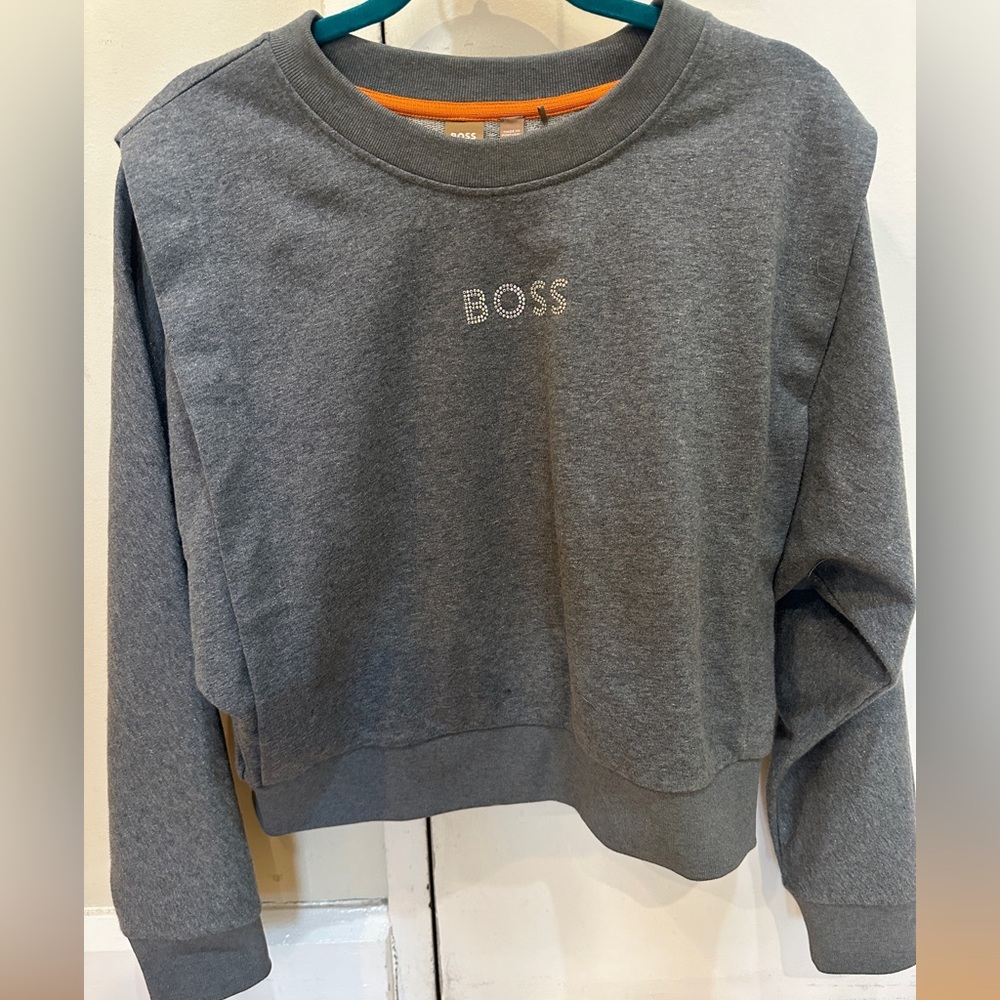 BOSS Women's Gray Sweatshirt